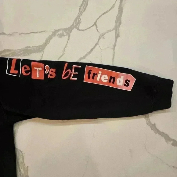 Chucky Childs Play Lets Be Friends Hoodie Sweatshirt Black Size Small Mens - Picture 6 of 10